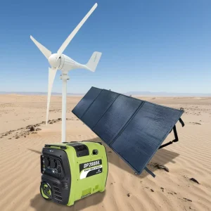 Outdoor Emergency Backup Solar Power Generator 2000W Portable Power Station with MPPT Pure Sine Wave LiFePO4 Battery 2048Wh