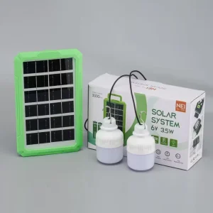 Outdoor Emergency Charging Light Bulb 6V 6W Solar Panel Portable Camping Lamp IP65