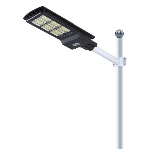 Outdoor IP65 Waterproof ABS Body All One Solar Panel Street Lights 50W-300W Radar Induction LED 6000K 180 Beam Angle Wall