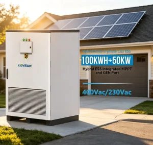 Outdoor Industrial Commercial BESS Cabinet 50KW 100kWh Solar LiFePO4 Lithium Battery Energy Storage System Air IP54 Protection
