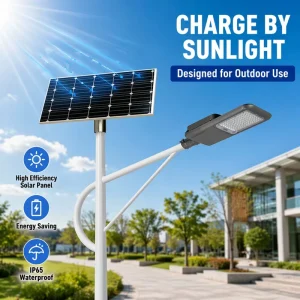 Outdoor LED Solar Street Light 60W Separate Monocrystalline Solar Panel Split Type Highway Road Lamp for Residential Campuses