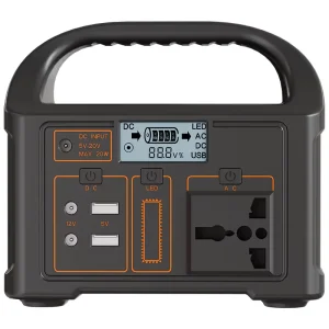 Outdoor Solar Energy Generator Portable Power Station 100W LiFePO4 Battery