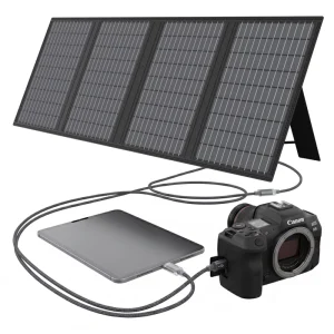 Outdoor Waterproof ETFE Solar Panels Portable 60W Foldable Solar Panel for Power Station Lithium Battery