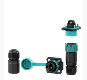 Outdoor Waterproof IP68 Male Female PA66 Black Lighting Wire Clip Connector 2Pin 3Pin 4Pin 5Pin Power Connector