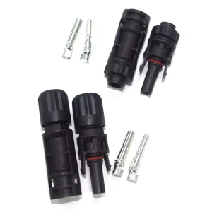 PA66 UL94 V0 Material IP68 Waterproof 1500V DC 2.5/4/6MM2 Power PV Solar Panel Cable Solar Connector