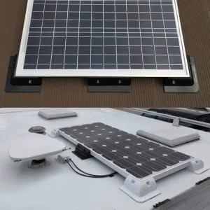 PV Accessory 4/5/7 Pieces Solar Mounting Bracket Drill Free ABS Kit for Caravan Boat Sheds Van Garage