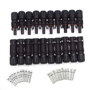 PV DC Solar Connector 1500V Male Female IP68 Waterproof Power Solar Cable Connectors for Solar Mounting System