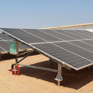PV Ground Mounting System Solar Panel Hot-Dip Galvanized Steel Structure, 56 m/s Wind Load
