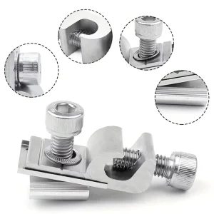 PV Grounding Lugs Assembly Solar Bracket Parts for Clamp Mount & Earthing System