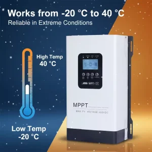 PV Input 450V MPPT 200A Solar Charge Controller 24V 36V 48V 60V 168V180V 192V LCD Display RS485 WIFI Solar Battery Home Use
