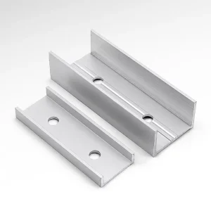 PV Solar Aluminium Anodized Rail Splice Connector for Rooftop Mounting System