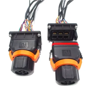 PV Solar Integrated Communication Connector with 6 RJ45+8Pin Ports IP67 Waterproof PA Housing for Solar Inverter Battery