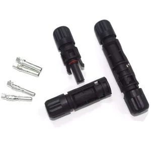 PV Solar M12 Field Assemble 40A 55A Male Female Electric Fast Power Waterproof IP68 1500V PA66 Solar Connector