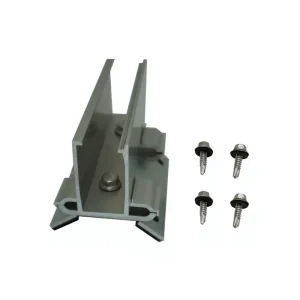 PV Solar Mounting System for Trapezoidal Metal Roof, Adjustable T-Hook