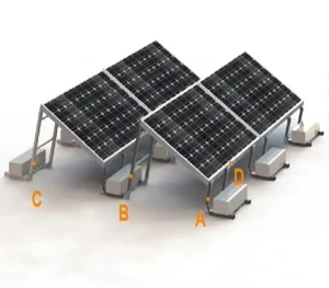 PV Structure Flat Roof Ballasted Solar Mounting System