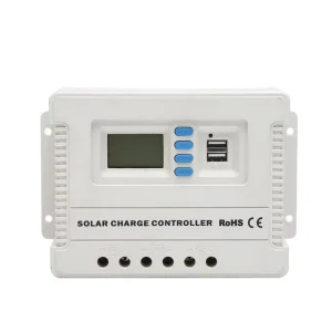 PV System PWM Solar Charge Controller with LCD 12V 24V Automatic Recognition 30A
