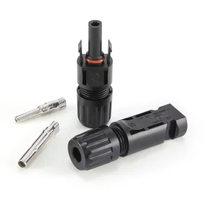 PV004 1000V 直流太阳能电池板电缆连接器压接工具 IP67 30A 镀锡铜线触点 太阳能电池板连接