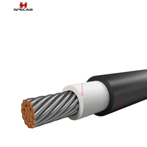 PV1-F 1*25镀锡铜4AWG单芯XLPO 10mm直流光伏电缆，用于太阳能延长连接