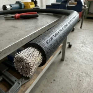 PV1-F Solar Cable 4mm2 6mm2 UV Resistant DC 1.0/1.8kV Photovoltaic Wire XLPO Insulated Tinned Copper Solar Cable