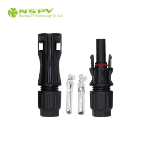 PV4.0 1500VDC 太阳能电缆连接器 IP68 防水 4mm2/6mm2 电力太阳能系统连接器