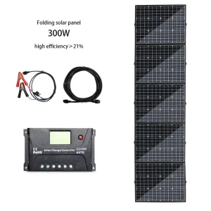 PVC Waterproof Mono Solar Photovoltaic Panels 18V 100W 200W 300W Foldable Portable Solar Cell Panels for Outdoor