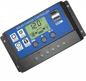 PWM 10A 20A 30A Solar Charge Controller 12V 24V LCD Display Dual USB Solar Panel Charge Regulator