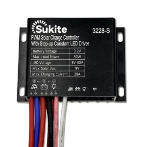 PWM Boost 3228 3.2V 30W 20A Solar Charge Controller for Street Light Solar Energy with Sensor