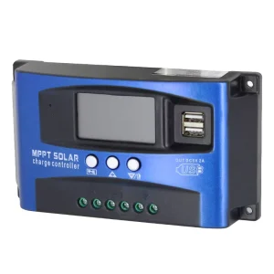 PWM Solar Charge Controller 100A 60A 50A 40A 30A Dual USB LCD Display 12V 24V Solar Cell Panel Charger Regulator with Load