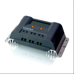 PWM Solar Charge Controller, 30A, 12V/24V, USB, Lithium and LiFePO4 Battery Support