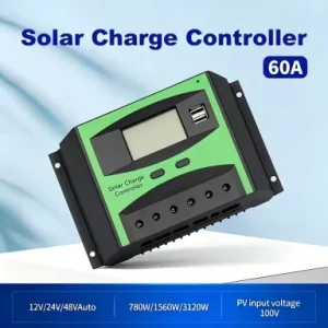 PWM Solar Charge Controller 60A 12V 24V for Home System