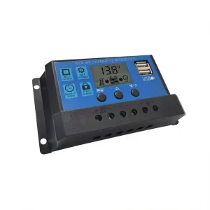 PWM Solar Controller 10A/20A/30A 12V/24V USB Charging Discharging Photovoltaic Street Light System Controller 48V Max PV Voltage