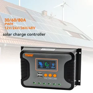 PWM Solar Controller 30A 100V Solar Charge Controller 12V/24V/48V Auto Solar Charger Controller