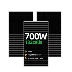 Panel Solar Costos In Stock 700W 710W 1000W High Efficiency Mono Solar Panel