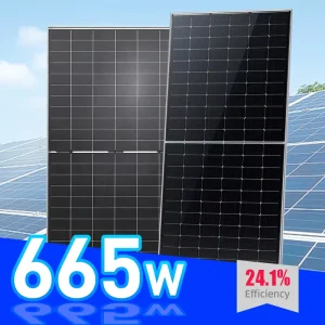 Paneles Solares De 485W 500W 550W 600W 650W Mono N-Type TOPCon Bifacial PV Module Paneles Solares De 500W