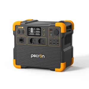 Pecron E2400LFP 2400W LiFePO4 MPPT Portable Power Station Car Solar Backup for Home RV Camping Van Off Grid Use