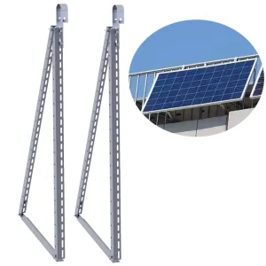 Photovoltaic Balcony Hook Mounting Support Structure Brackets Solar Panels Kit Systems PV Aluminum Stainless Steel