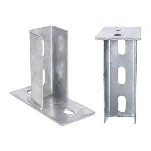 Photovoltaic Bracket Anti Seismic Base Accessories Hot Dip Galvanized Connectors Four Two Hole Weld Free Solar Mounting Systems