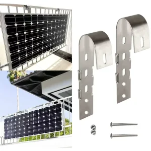 Photovoltaic Bracket Hook 304 Stainless Steel Photovoltaic Balcony Hook Solar Panel Installation Accessories