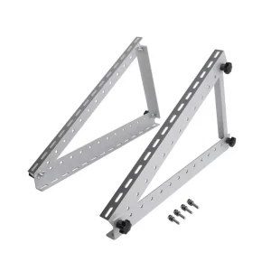 Photovoltaic Panel Installation System Flat Roof Aluminum Triangle Solar Mounting Adjustable Anodized Surface