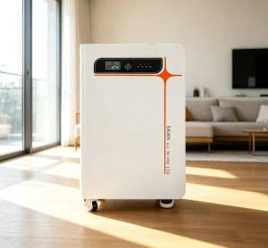 Plug Play 5.5KW Hybrid Grid Solar ESS 5.12kWh 25.6V Lithium Iron Phosphate Battery Moveable AC Power Station 10ms UPS 500V CAN