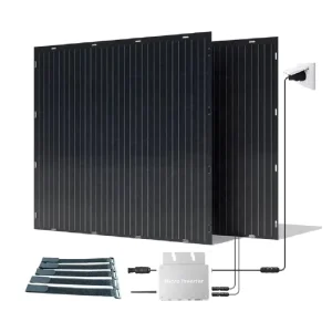 Plugin Balcony Solar Power Kit 400W 600W 800W IP68 Micro Inverter Included CE Certified for Home Electricity