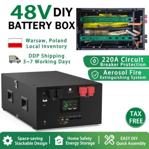 Poland Stock JK Inverter BMS V19 4.3LCD 48V 280AH 314Ah 16KW Solar Home Energy Storage LiFePO4 Battery Case Bank Box DIY Kit