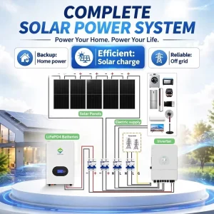 Popular 3KW 30KW Solar Power Energy System Hybrid Solar Panel Complete Set Off Grid for Home Power Systems