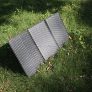 Portable 100W Foldable Monocrystalline Silicon Solar Panel with 21% Efficiency for Camping