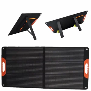 Portable 120W Monocrystalline Folding Solar Panel Fast USB Charging Outdoor Photovoltaic with Foldable Bag