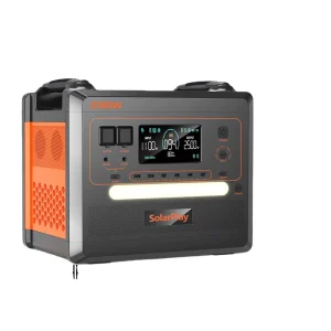 Portable 2304Wh Power Station with 200W Foldable Solar Panel 2500W Peak LiFePO4 Battery for Camping RV Emergency Home Backup