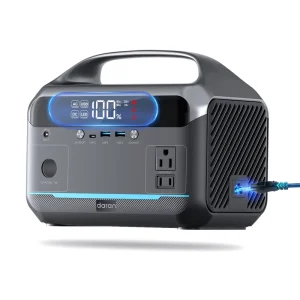 Portable 288Wh Power Station 350W Output Solar Generator With Jump Starter for Camping RV Emergency Backup