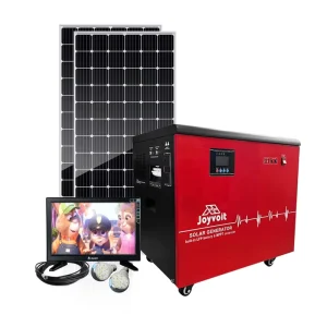 Portable 2KW 220V Offgrid Solar Power System All in One Backup Generator MPPT Controller LiFePO4 Battery 400W Solar Panels 5 24H