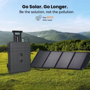 Portable 3000W Solar Battery Station 110V/220V Electric Charging LiFePO4 Generator for Car Camping Emergency