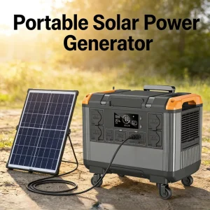 Portable 300W Solar Generator MPPT Controller Pure Sine Wave RV Port Jump Starter for Home Use All in One Mini Power Station